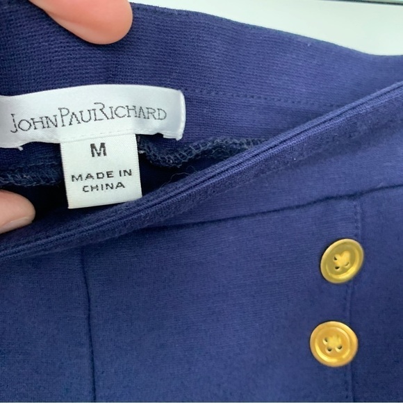 John Paul Richard Navy Blue Leggings Size M - Picture 4 of 6